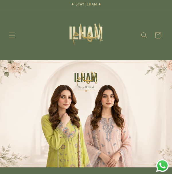 ILHAM Premium e-commerce website