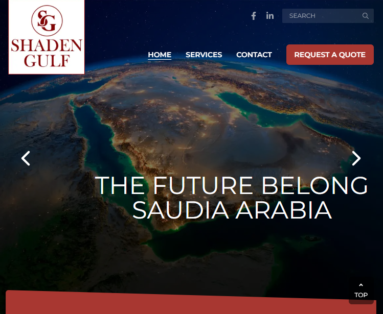 Shaden Gulf website project